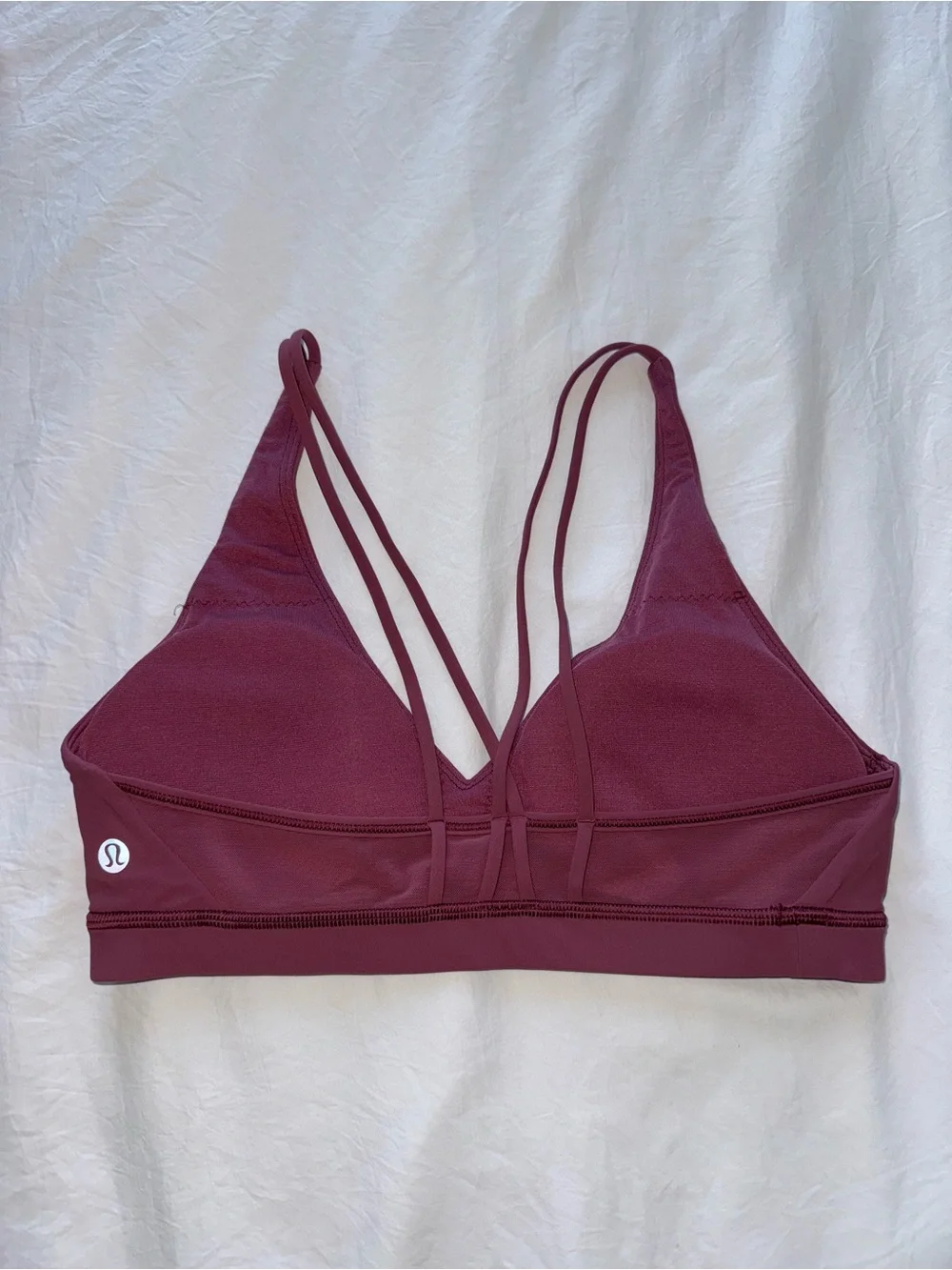 Lululemon strappy sports bra pink